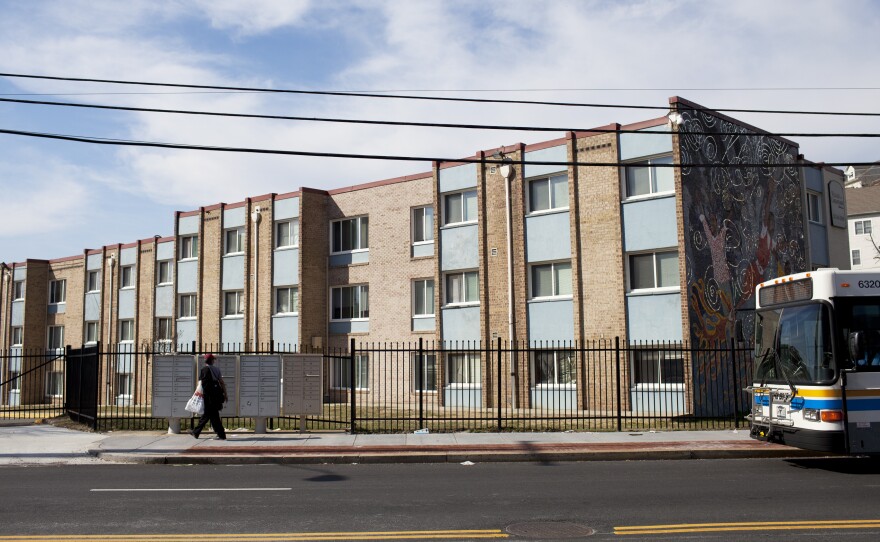 Limes' monthly rent is $1,275 for a three-bedroom apartment at The Village at Chesapeake apartment complex in Southeast Washington, shown here.