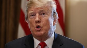 President Donald Trump speaks during a meeting with Republican members of Congress on immigration in the Cabinet Room of the White House, Wednesday, June 20, 2018. 