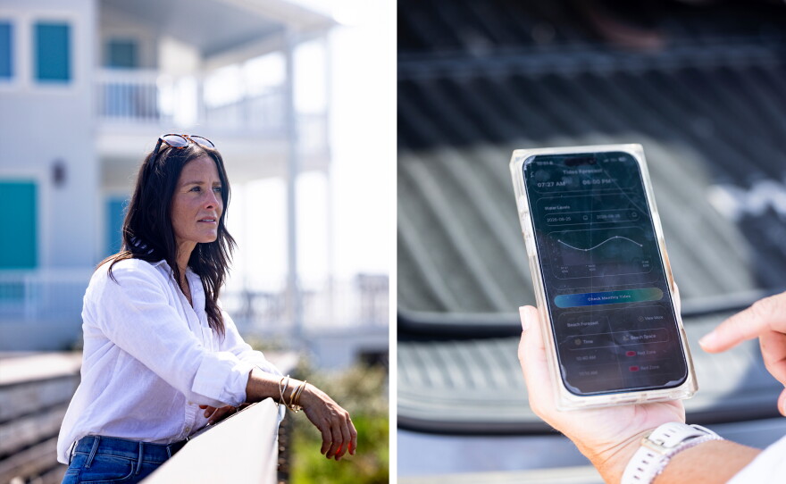 Beach activist Sara Day created an app called Shoreline Defender to help people figure out where you can set up a beach chair and umbrella along Florida beaches.