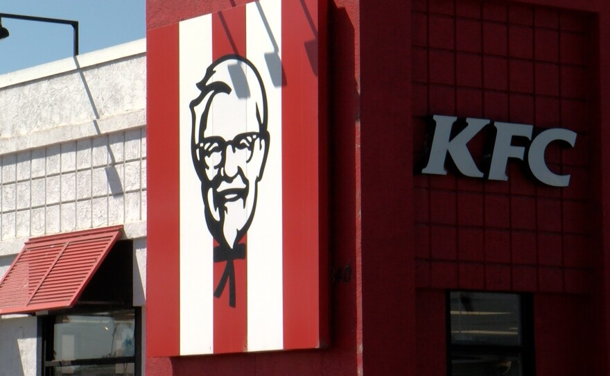The Kentucky Fried Chicken in National City is where Karina Zuniga works. She joined the labor movement a few years ago after finding out she was not given her legally mandated 10-minute rest break.