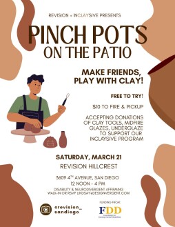 Pinch Pots on the Patio: Free Family Event