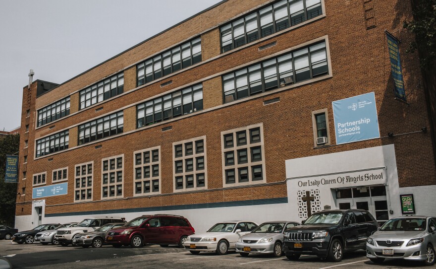 Our Lady Queen of Angels School is still open, although its former sponsoring parish closed in 2007. Pope Francis is due to visit the school during his visit to New York City in late September.