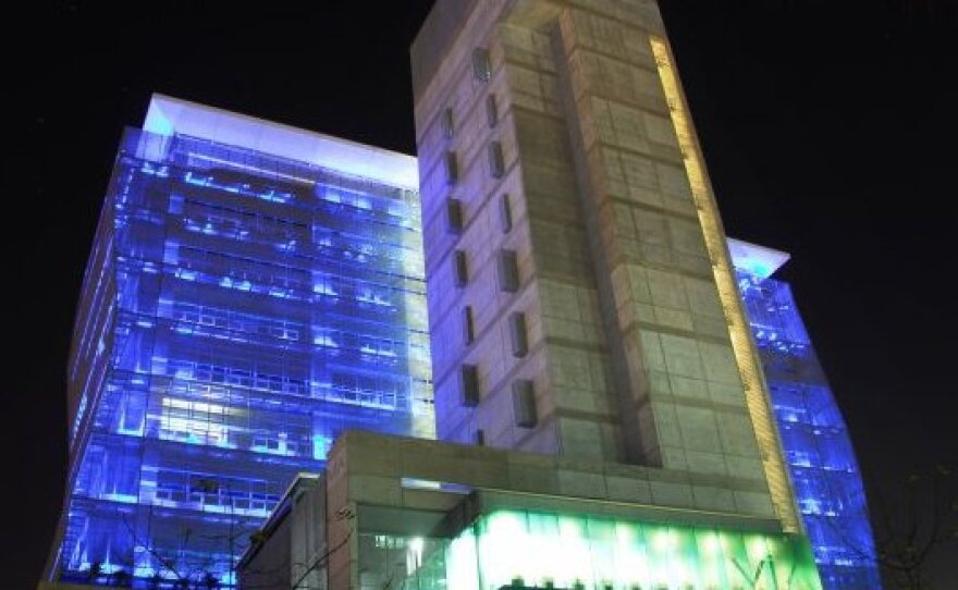 This undated photo shows VIA Corporativo, a skyscraper in Tijuana.