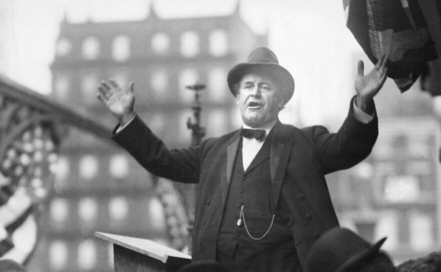 A congratulatory telegraph from William Jennings Bryan, Democratic presidential candidate in 1896, is considered to be the first public concession in U.S. presidential politics.