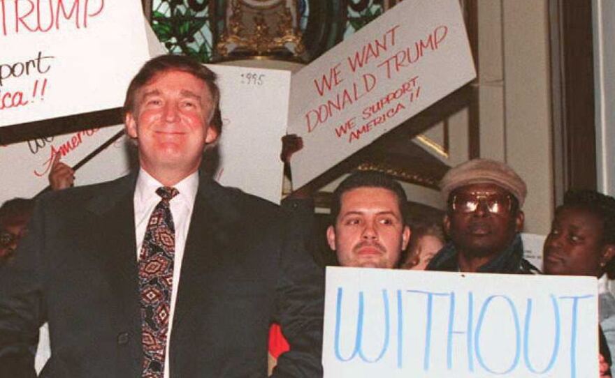 Donald Trump at the Plaza Hotel in New York in 1994.