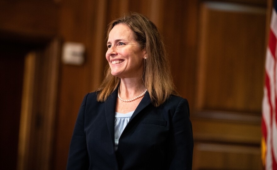 Judge Amy Coney Barrett, President Trump's nominee for Supreme Court, is meeting with senators this week ahead of her confirmation hearing, which is set to start on Oct. 12.