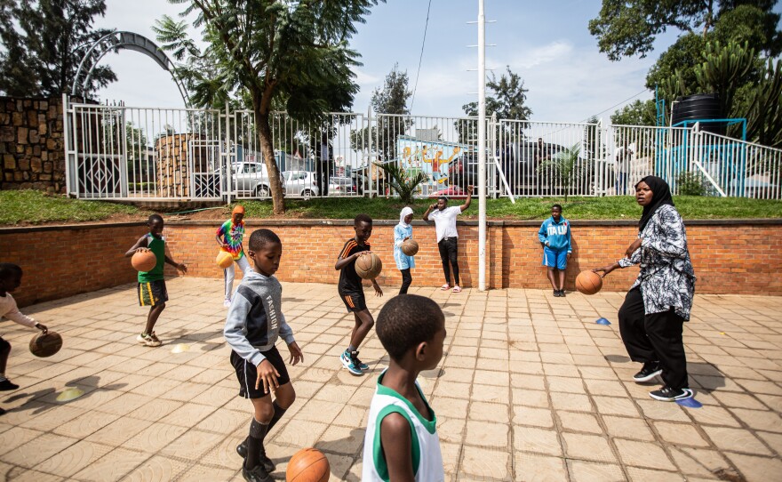 Kids train at Club Rafiki in March.