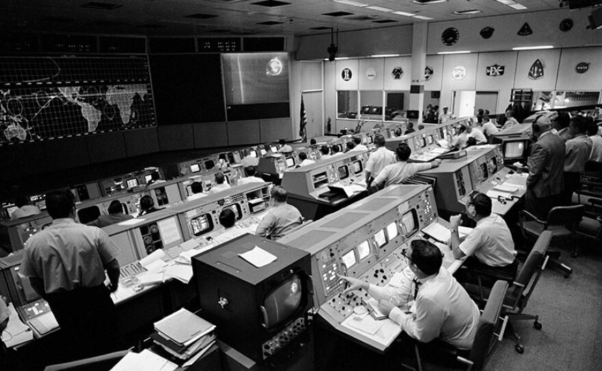 View of Firing Room at Kennedy Space center during Apollo missions. (undated photo)