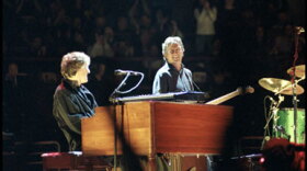 Guitar legend Eric Clapton (right) and his Blind Faith bandmate Steve Winwood reunite for a once-in-a-lifetime concert at New York’s Madison Square Garden.
