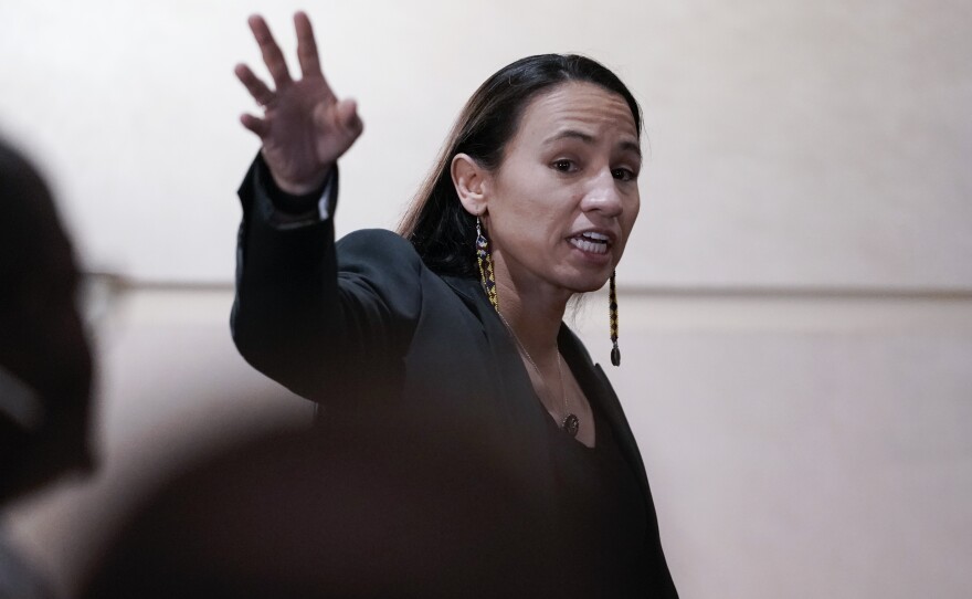 Rep. Sharice Davids, D-Kan., along with other members of the Democratic Women's Caucus of the House of Representatives, are calling for all clinics that get Title X funding to get the same dollars in 2026 as in 2025.
