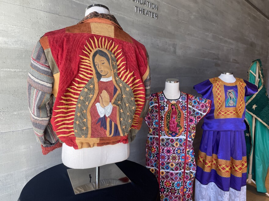 Works from the Mingei's "Fashioning an Icon" exhibit are shown on March 24, 2025.