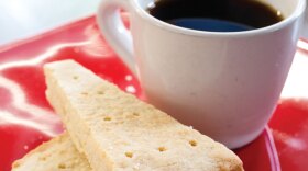 The best shortbread and a cup of coffee from the episode titled "Desserts With An English Accent"