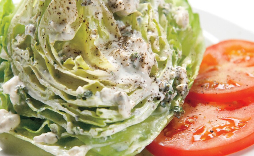 Martha Stewart makes a creamy blue cheese dressing — just the thing for drizzling onto a wedge of iceberg lettuce.