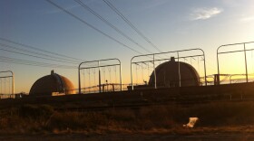 This undated photo shows the San Onofre Nuclear Generating Station at dusk.