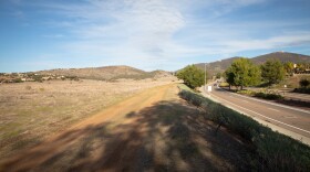 Poway Unified School District has proposed leasing this 27-acre lot at the corner of Camino Del Sur and Carmel Valley Road to Costco, Feb. 3, 2021.