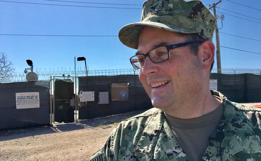 Navy Capt. John Filostrat, Guantanamo detention camps spokesperson, provided a guided tour of the facilities in their current state.