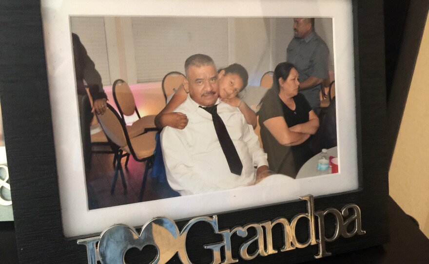 José Contreras with his family, in happier times. He came to the U.S. from Guatemala without authorization more than two decades ago and worked in construction until agents picked him up and took him to Adelanto.