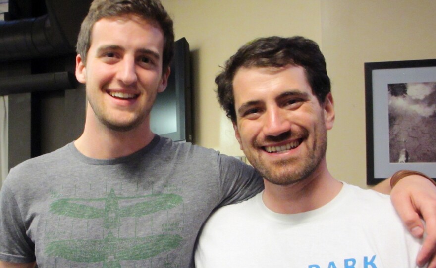 First-year medical students Keith Love (left) and Jimmy Murphy both studied environmental science as undergraduates, before joining Mount Sinai's HuMed program.