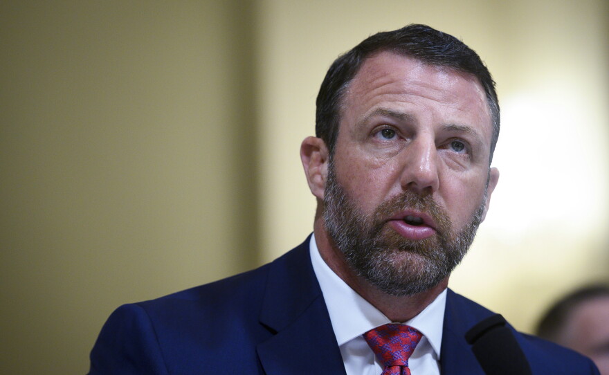 Homeland Security Secretary Markwayne Mullin testifies before a House committee on June 3.