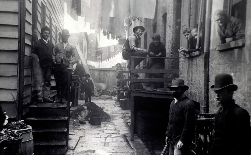 Bandits' Roost, 59 1/2 Mulberry Street (1888) by Jacob Riis.