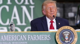 President Trump speaks at Custer Farms in Chippewa Falls, Wis., Friday, June 5, 2026.