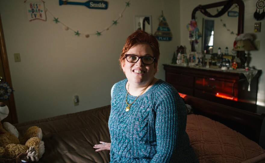 Pauline sits in her room in a group home in Pennsylvania. Like other adults with intellectual disabilities, Pauline wants love, romance and marriage.