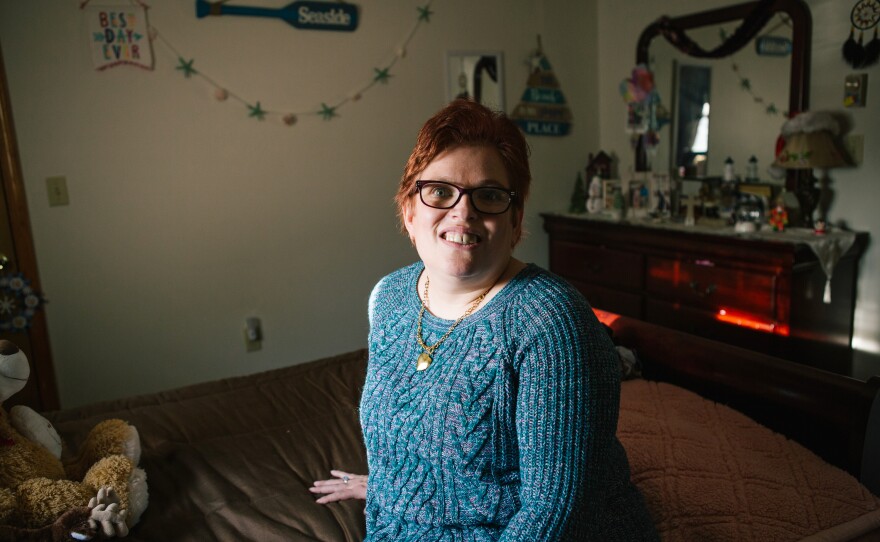 Pauline sits in her room in a group home in Pennsylvania. Like other adults with intellectual disabilities, Pauline wants love, romance and marriage.