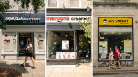 MilkShake Factory, Maroons Creamery and Hey Yogurt are among the many dessert shops in downtown Ridgewood, N.J., which is seeing a shift from retail to services.