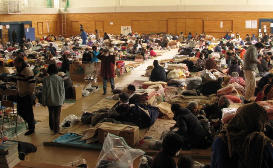 This evacuation center in Kesennuma, Miyagi prefecture, houses survivors of the March 11 earthquake and tsunami. Japan's large elderly population is especially vulnerable in the disasters themselves as well as in the aftermath.