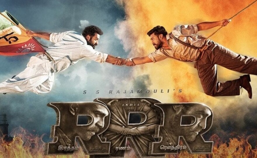 "RRR" serves up a wildly fun action adventure as well as a rousing sense of nationalism.