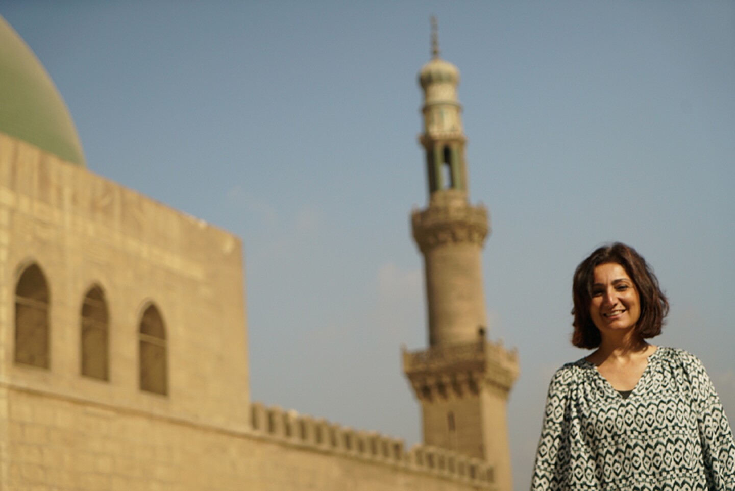 Contributor Jehan Reda at the Citadel, Cairo.