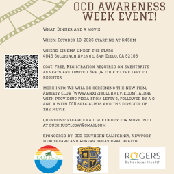 Free Anxiety + OCD Awareness Movie Screening