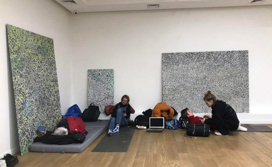 In Kyiv, the Voloshyn gallery is now a bomb shelter and refuge for artists and gallery staff.