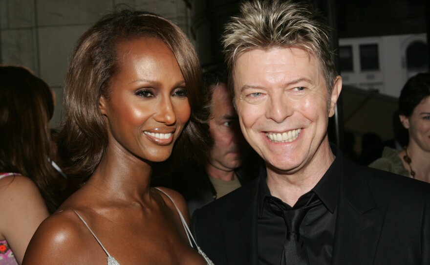 Bowie and his wife, Iman, attend the 2005 CFDA Awards in New York City.