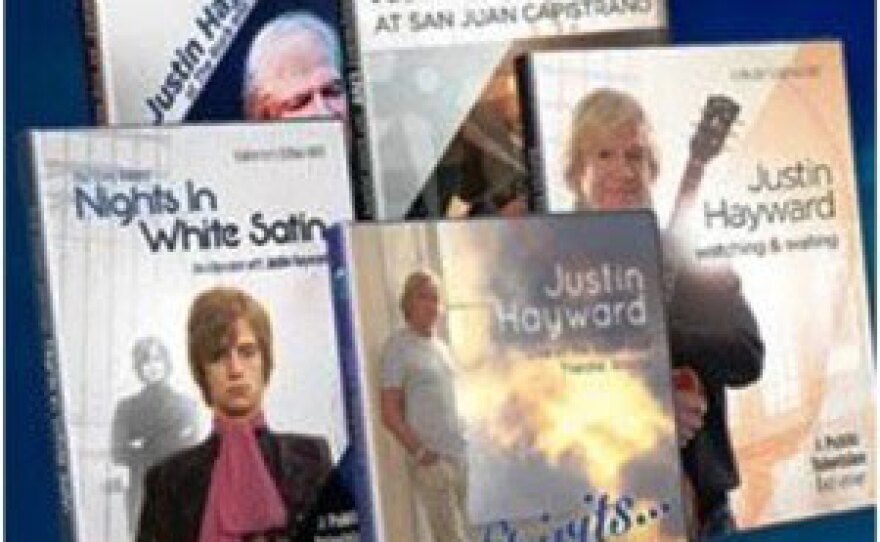 Give at the $240 level during our TV membership Campaign and receive Justin Hayward's 5-DVD set. This gift also includes enrollment in the myKPBS Savers Club plus additional online access to more than 130,000 merchant offers and printable coupons, as well as a KPBS License Plate Frame (if you're a new member). The "Justin Hayward: Spirits...Live" DVD only is available at $90, and a 3-DVD set is at $150.