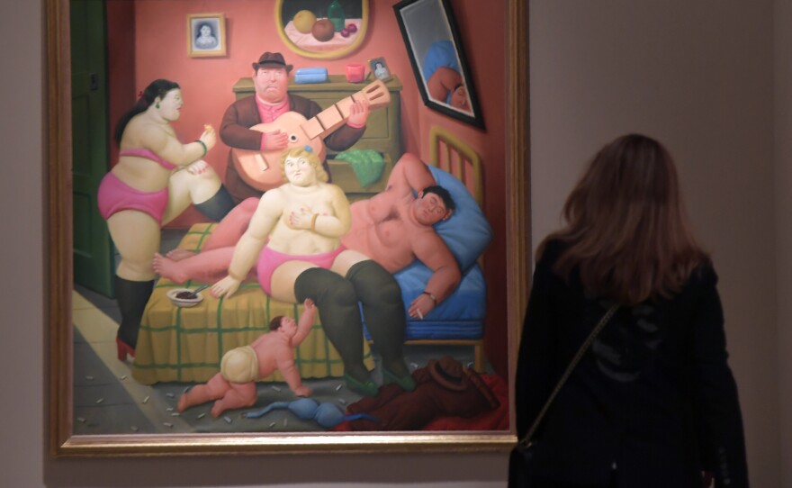 An exhibition dedicated to Colombian artist Fernando Botero during a press preview at the Vittoriano museum in Rome, on May 4, 2017.