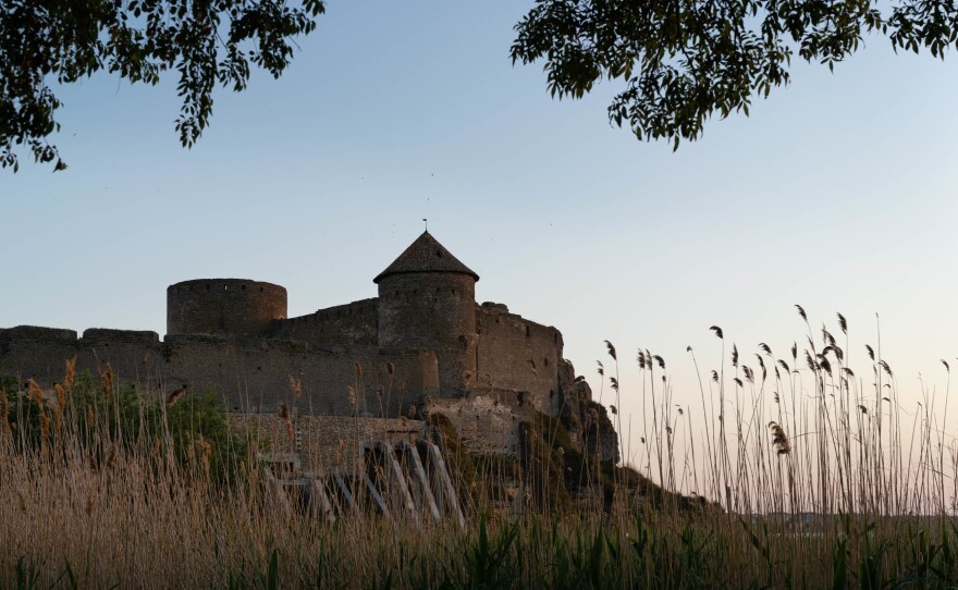 A historic fort in Bilhorod-Dnistrovskyi. It is about 10 miles from the Zatoka bridge, which has been hit by multiple military strikes over the course of the war.