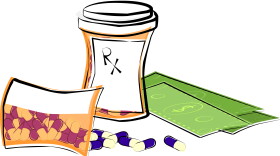 Expensive prescriptions drugs can stretch people's finances, even if they have insurance.