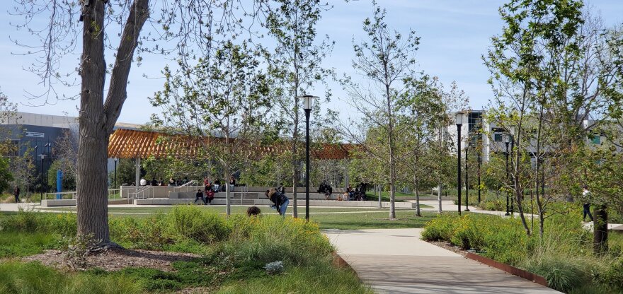 The new quad at San Diego Mesa College is shown in this undated photo. San Diego, Calif.