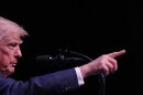 President Donald Trump points during a media conference at the NATO summit in Ankara, Turkey, Wednesday, July 8, 2026.