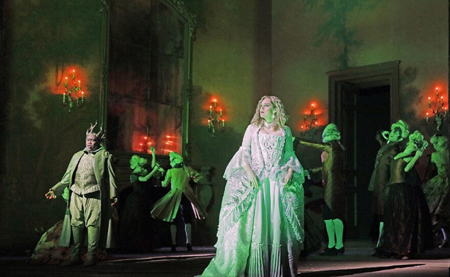Eric Owens as the Water Sprite and Kristine Opolais in the title role of Dvorák’s fairy-tale opera.