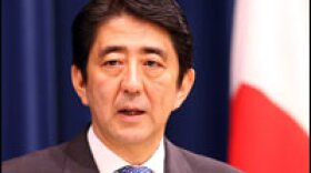 Japanese Prime Minister Shinzo Abe speaks during a news conference at his official residence on Wednesday.