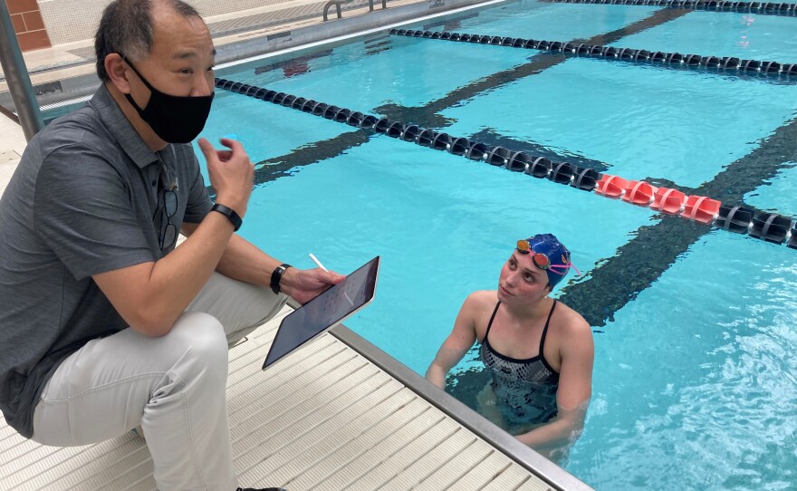 UVA Math Prof. Ken Ono helped swimmer Emma Weyant improve her race time. She won an Olympic silver medal in Tokyo last summer.