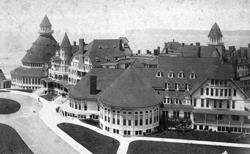Birds eye view of Hotel Del Coronado (undated photo)