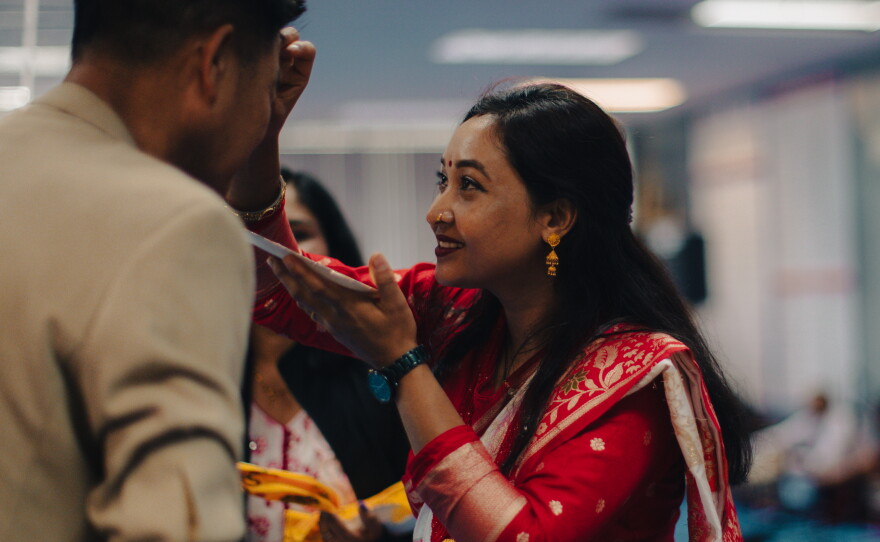 The DISKA Harrisburg Dojo hosts community members from Ohio and Pennsylvania for a celebration of Krishna Janmashtami (also known as Sri Krishna Jayanti), which celebrates the birth of Lord Krishna in the Hindu faith, in Harrisburg, Pa., on Sept. 14, 2025.