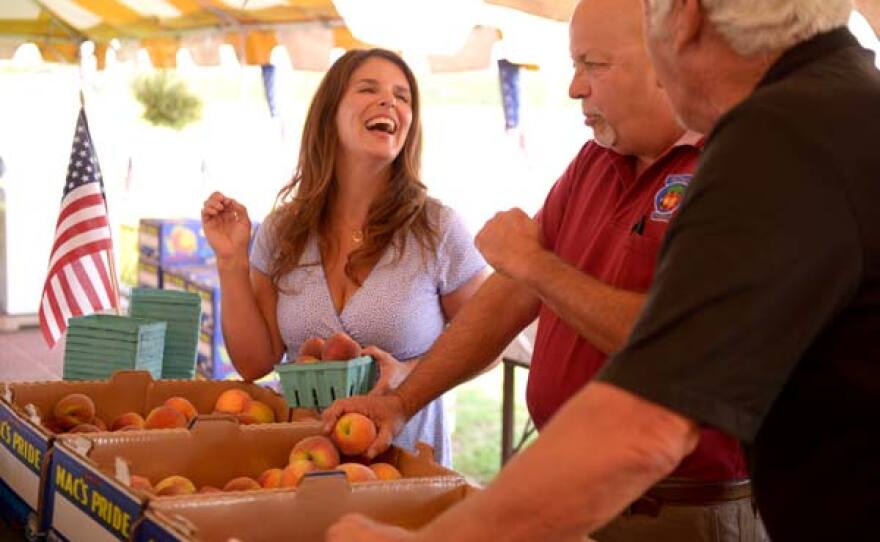 Vivian selects some peaches. In the third season of this Emmy-winning series featuring chef Vivian Howard, she and her husband, Ben Knight, juggle the pressures of running two restaurants and raising their young twins, while Vivian writes a new cookbook.