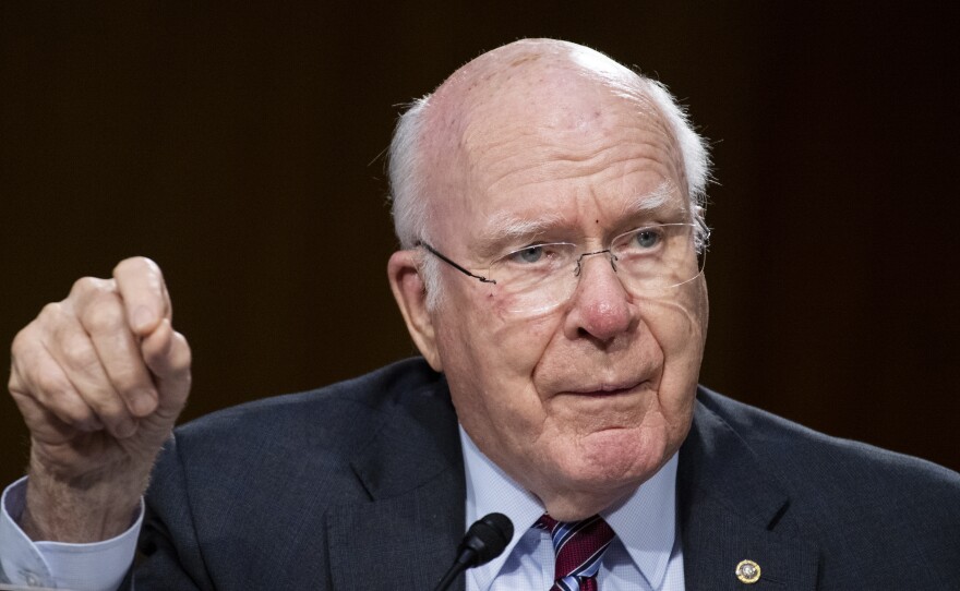 Sen. Patrick Leahy, D-Vt., says it would be "political hypocrisy" for Majority Leader Mitch McConnell, R-Ky., to hold a vote before Election Day on any nominee to replace Supreme Court Justice Ruth Bader Ginsburg.