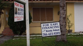 Signs of the times: in Miami on Feb. 11.