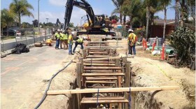 File photo of pipeline construction in San Marcos