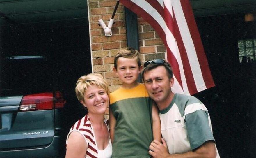 Janina, Brian and Tony in 2007, before the deportation.